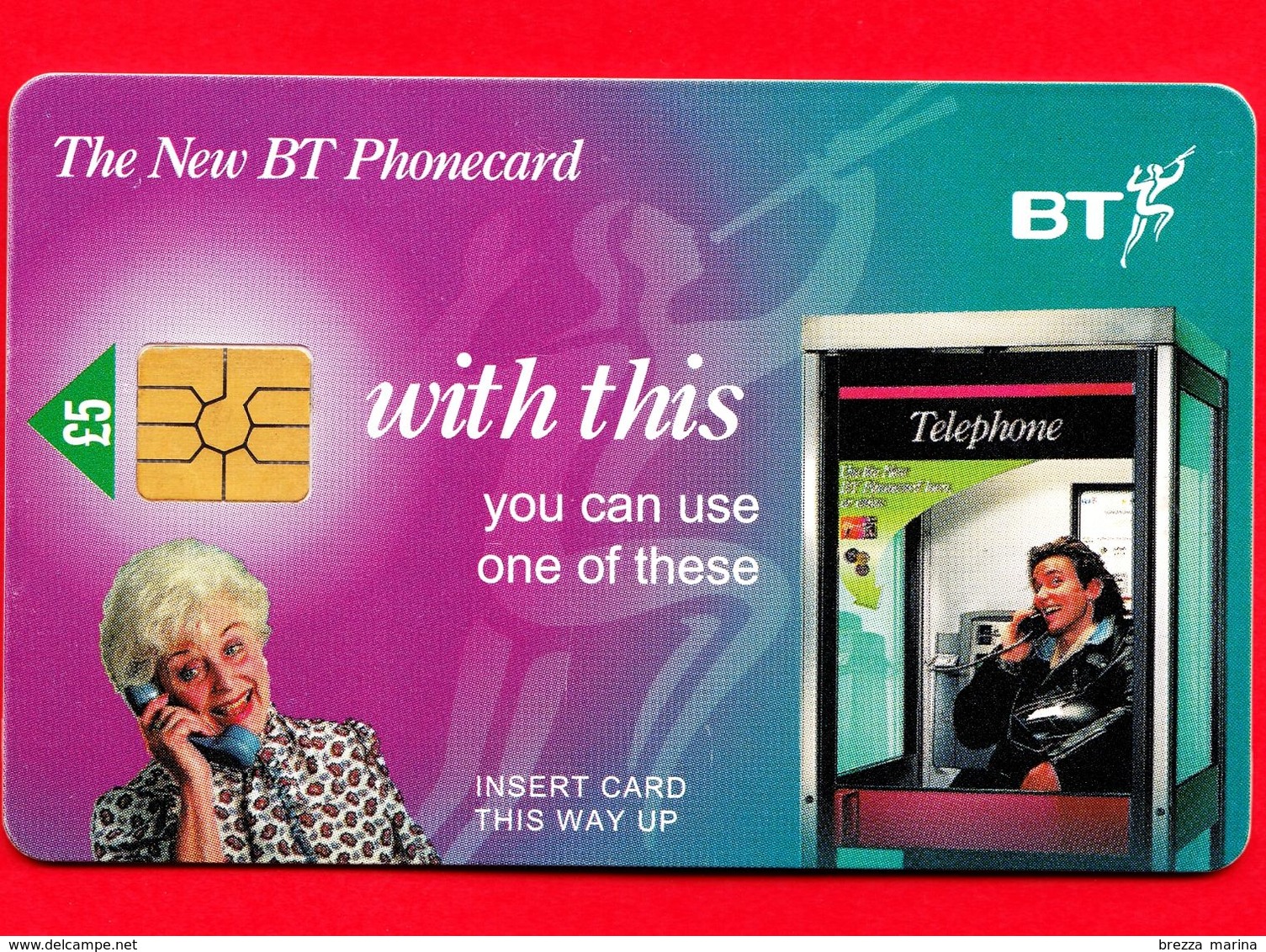 REGNO UNITO - Scheda Telefonica - 1998 - First National Issue With This... - Purple - 5 - BT Promozionali