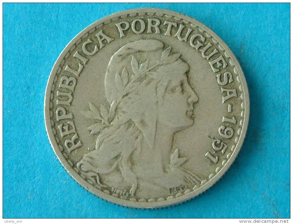 1951 - 1 ESCUDO / KM 578 ( For Grade, Please See Photo ) !! - Portugal