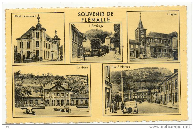 Souvenir De FLEMALL E- Carte 5 Vues  (1844)b57 - Flémalle