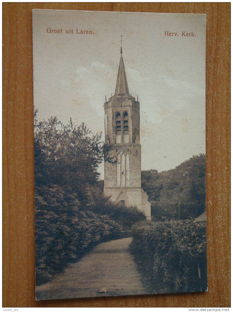 GROET Uit LAREN  Herv. Kerk / Anno 1914 (?) ( Zie Foto Voor Details ) !! - Laren (NH)