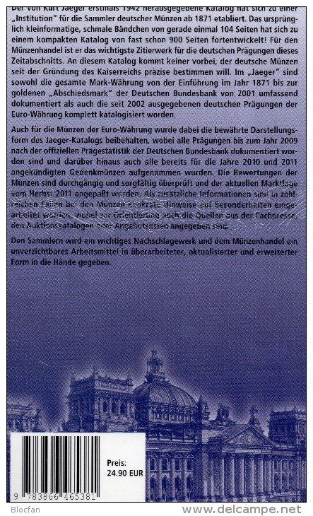 Jäger Deutschland 22.Münzen-Katalog 2012 Neu 25&euro; Für Münzen Ab 1871 /Numisbriefe Numismatic Coins Of Old And New Ge - Catalogues