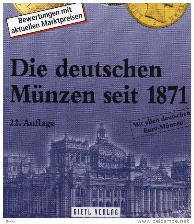 Jäger Deutschland 22.Münzen-Katalog 2012 Neu 25&euro; Für Münzen Ab 1871 /Numisbriefe Numismatic Coins Of Old And New Ge - Catalogi