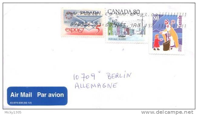 Canada - Umschlag Echt Gelaufen / Cover Used (110) - Storia Postale