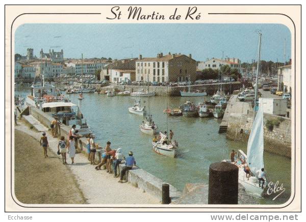 N 6879 Ile De Ré Saint Martin De Ré Le Port Au Fond L'eglise - Ile De Ré