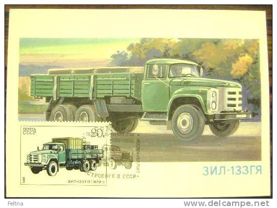 1986 RUSSIA MAXIMUM CARD 4 TRUCK TRUCKS - Vrachtwagens