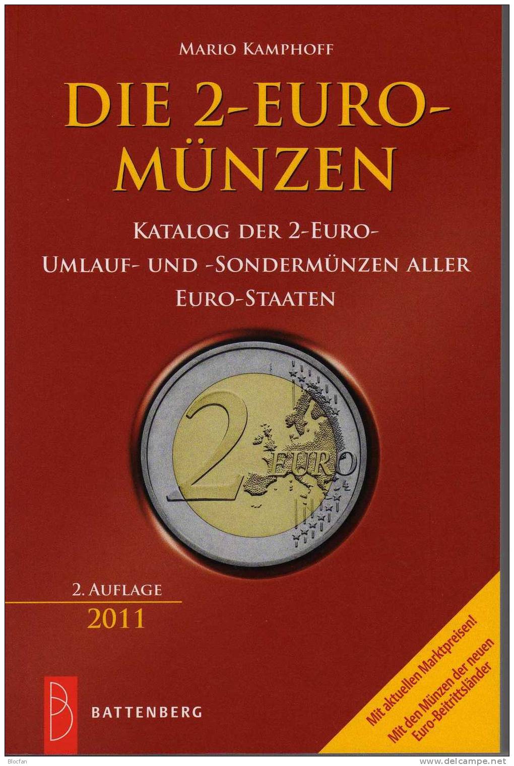 Münz Katalog 2 EURO 2011 Aller EU-Länder Neu 13€ Auch Für Numisbriefe New Catalogue Numismatica Coins 2€ From Europa - Collezioni