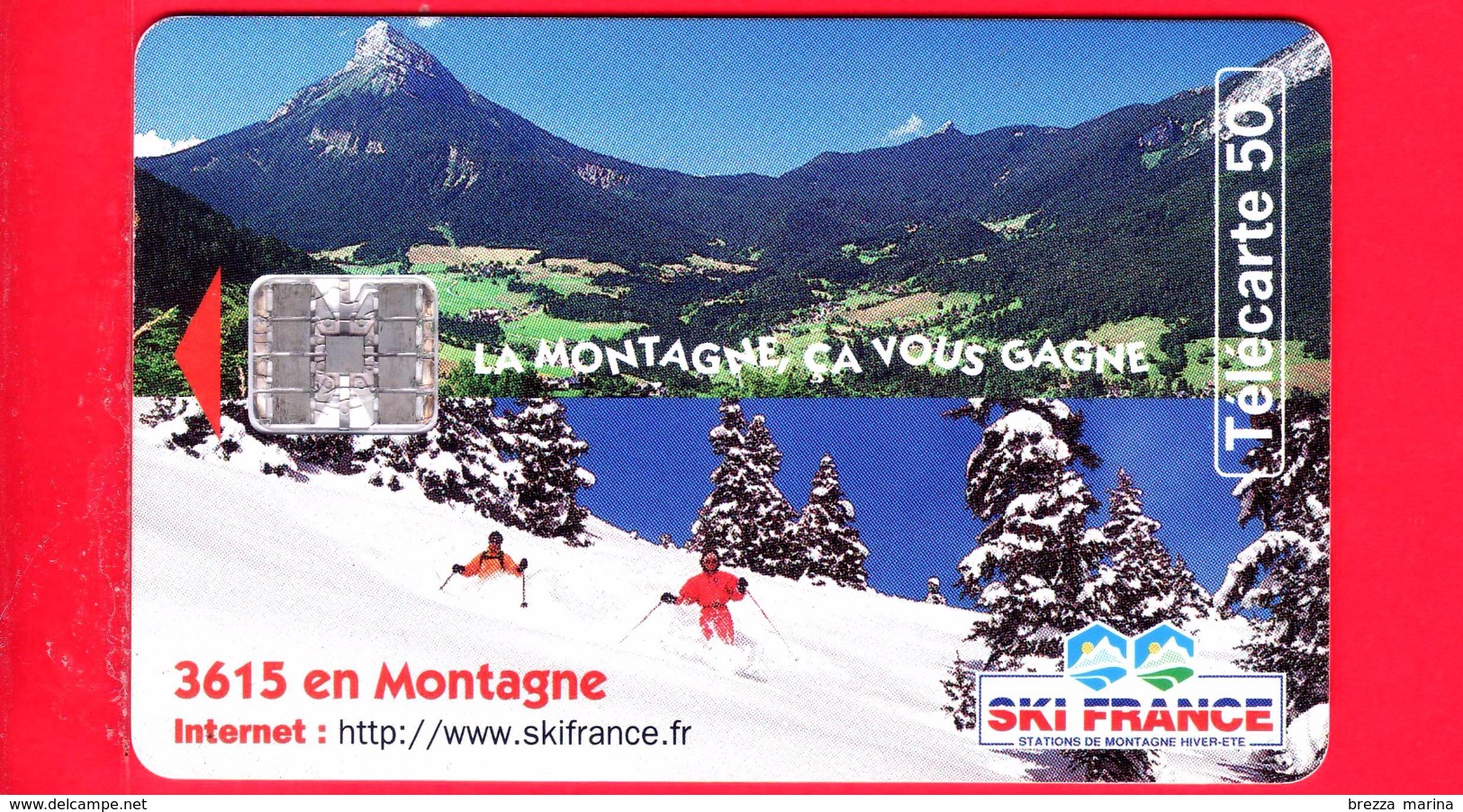 FRANCIA - Scheda Telefonica - Telecarte - 1997 - Montagna - Ski De France - 50 - 1997