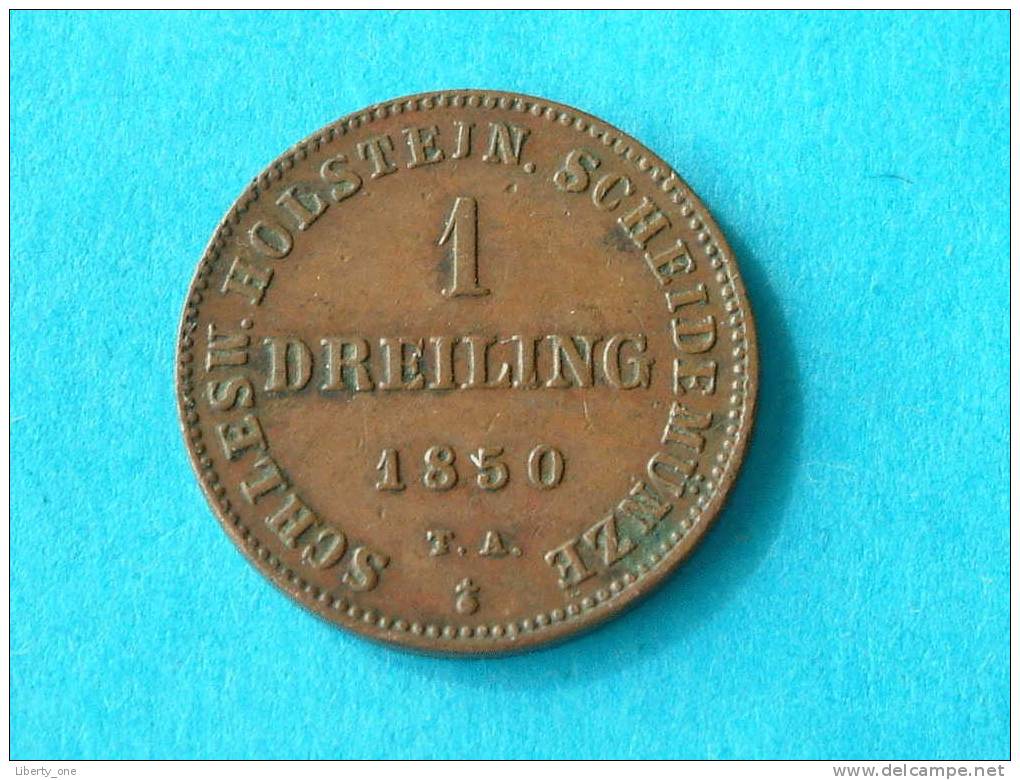 1850 TA - 1 DREILING - SCHLESWIG HOLSTEIN / C # 23 ( For Grade, Please See Photo ) ! - Petites Monnaies & Autres Subdivisions