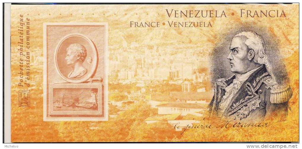 France 2009 - Emission Commune  France - Vénézuela **(sous Blister) - Souvenir Blocks & Sheetlets