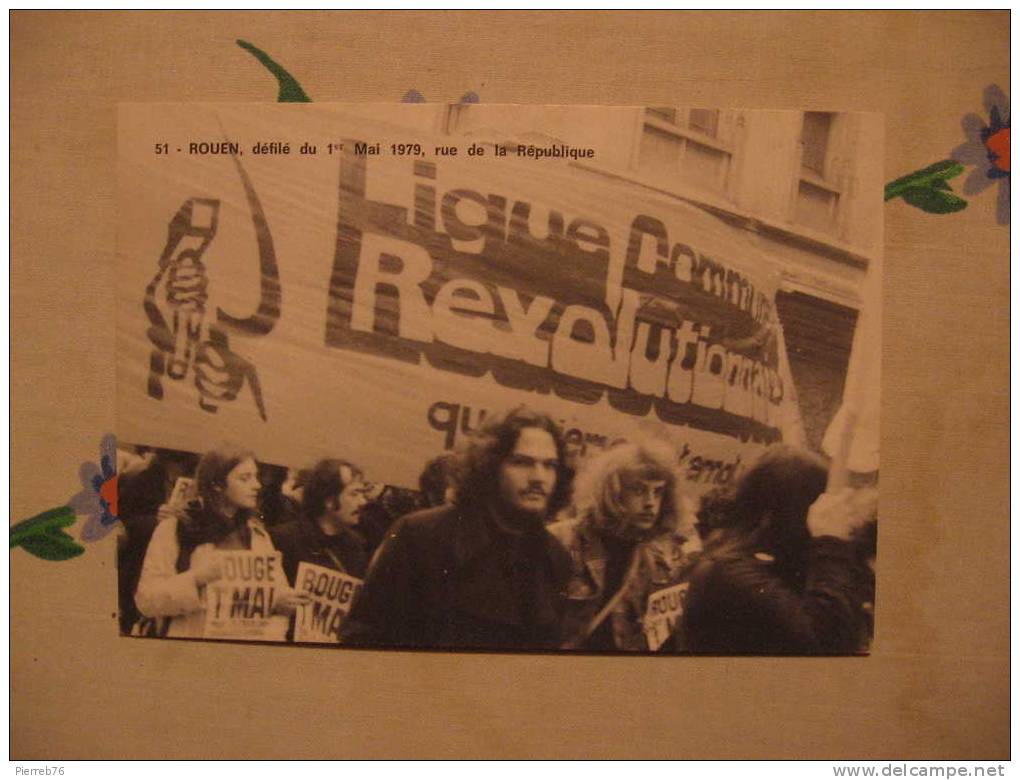 Rouen  Défilé Du 1er Mai 1979 Rue De La République - Demonstrations