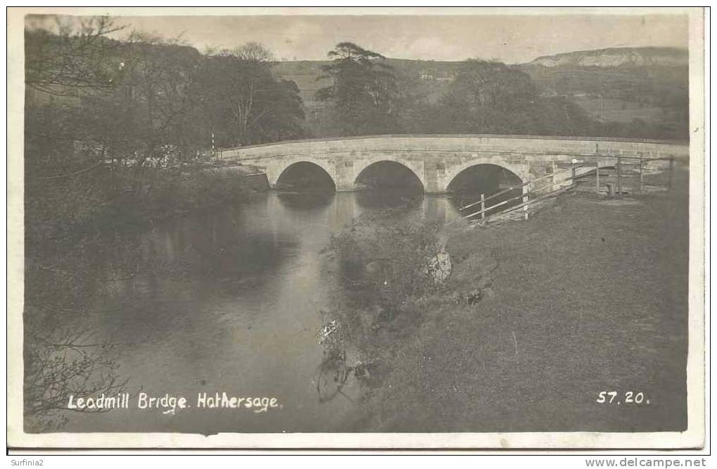 DERBYSHIRE - HATHERSAGE - LEADMILL BRIDGE RP 1942  Db179 - Derbyshire