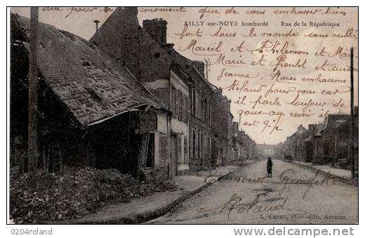 Ailly Sur Noye Bombardé - Rue De La République : Achat Immédiat - Ailly Sur Noye