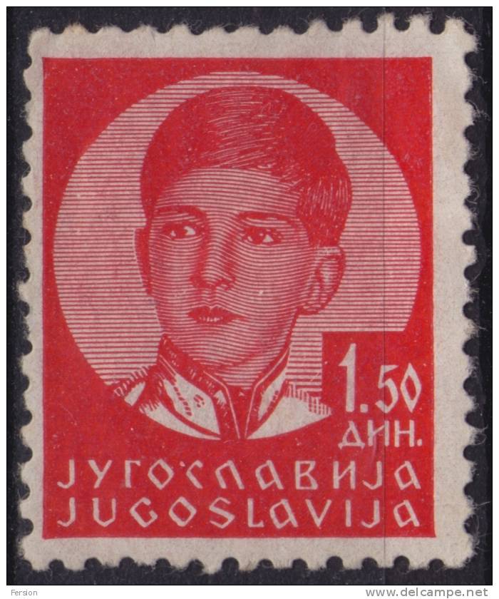 1935 Yugoslavia Jugoslawien Yougoslavie - King Peter II - Mi 304 - 1.5 Din - MNH - Neufs
