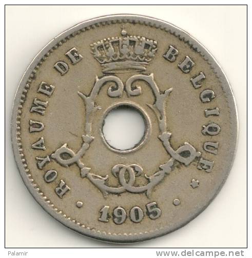 Belgium Belgique Belgie Belgio 5 Cents FR KM#54 1905 - 5 Cents