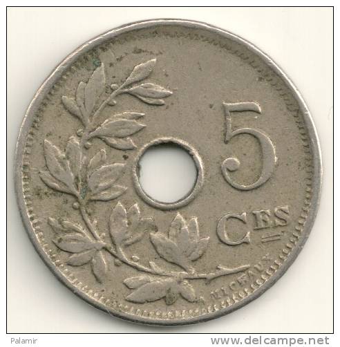 Belgium Belgique Belgie Belgio 5 Cents FR KM#66 1910 - 5 Centimes