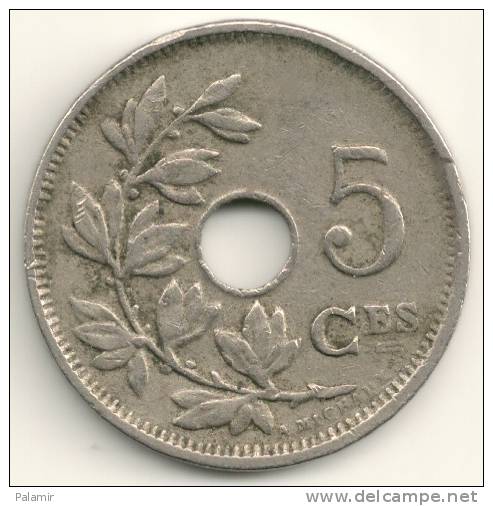 Belgium Belgique Belgie Belgio 5 Cents FR KM#66 1922 - 5 Cents