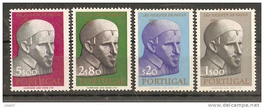 D - PORTUGAL AFINSA 912/915 - SERIE NOVA SEM GOMA, MNG - Unused Stamps