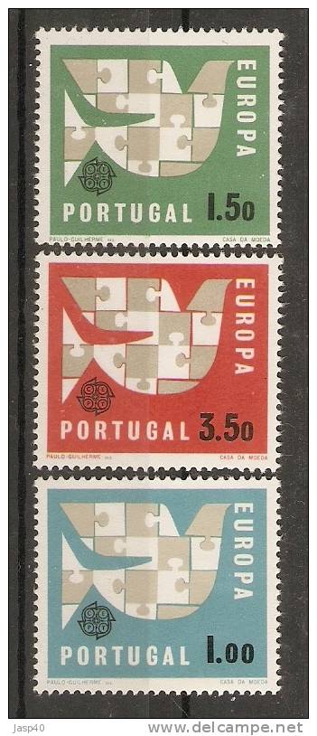 D - PORTUGAL AFINSA 919/921 - SERIE NOVA SEM GOMA, MNG - Unused Stamps