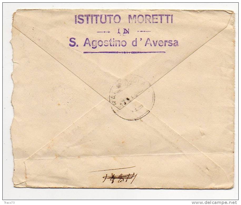 NAPOLI - RAGUSA IBLA  -  Cover / Lettera  A.C.S.  5.2.1945 - Imperiale PM Cent. 50 X 2 - Marcophilie