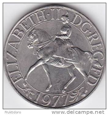 Coin England - United Kingdom Queen Elizabeth II Silver Jubilee Crown Coin 1977 - Maundy Sets & Commemorative