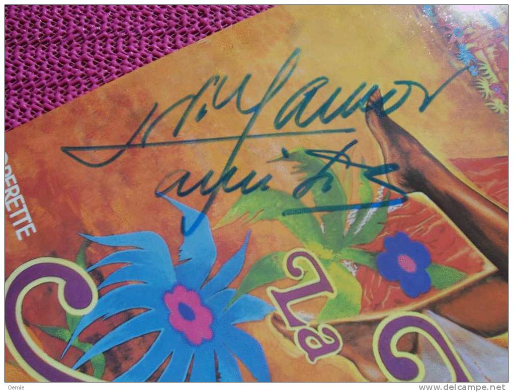 JOSE  VILLAMOR °  AUTOGRAPHE  SUR  VINYLE  33  TOURS  °  LA PERLE DES ANTILLES - Autogramme