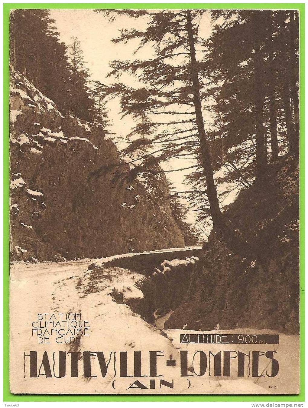 01 - HAUTEVILLE-LOMPNES - Guide Touristique De 1933 - Nombreuses Illustrations - 3 Scans - Tourism