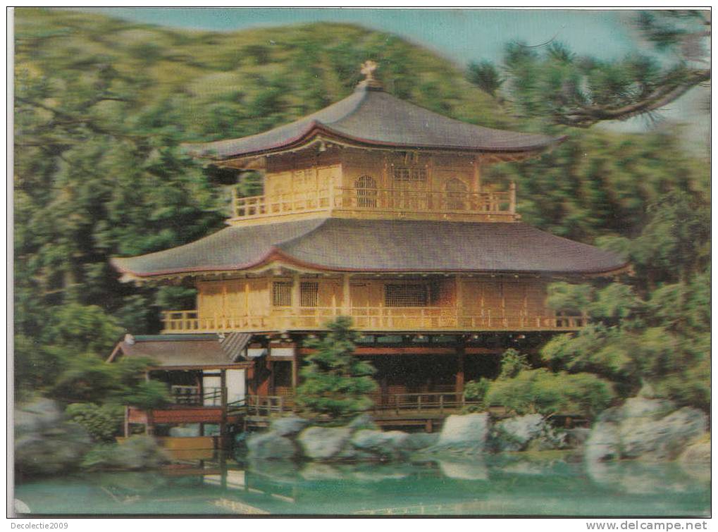 B19347 Cartes Stereoscopiques 3D Card Pagoda Japan Not Used Perfect Shape - Stereoskopie