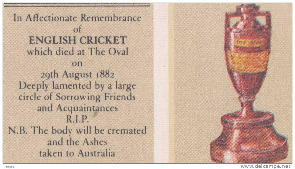 Centenary Of Ashes, Cricket, Trophy, Postal Stationery Envelope, Australia As Per The Scan - Cricket