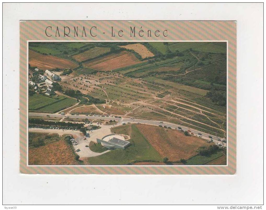 56 Carnac Les Alignements Mégalithiques Du Ménec Maisons Belle Carte écrite En 1992 - Carnac