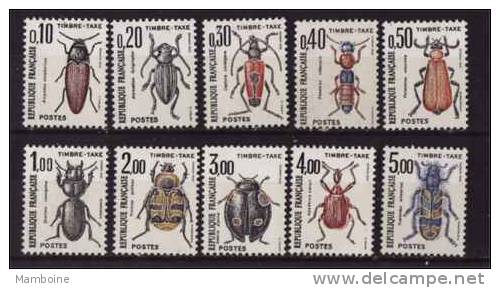 France  ~ Taxe 1982  N° 103 / 112  Neuf X X  Serie Compl.  = Insecte 10 Valeurs - 1960-.... Mint/hinged