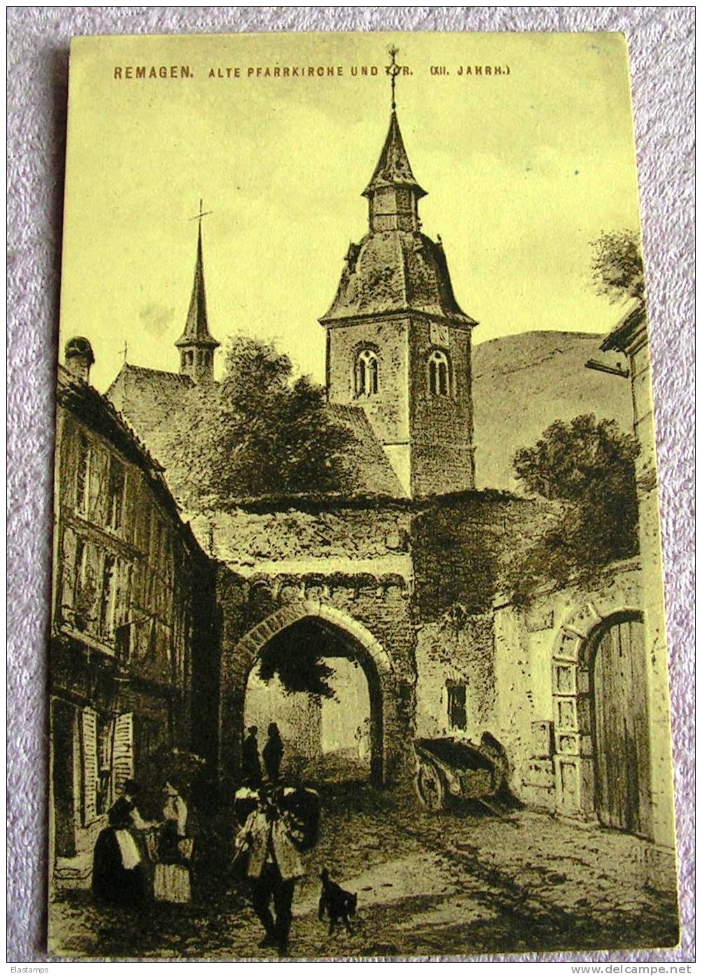 == Remagen , Historische Ansicht 1914 - Remagen