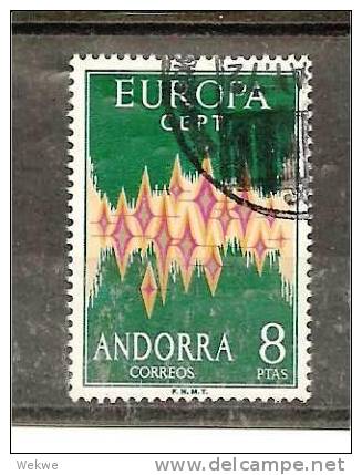 And Mi.nr.71 O/ ANDORRA -  EUROPA 1972 - Gebruikt