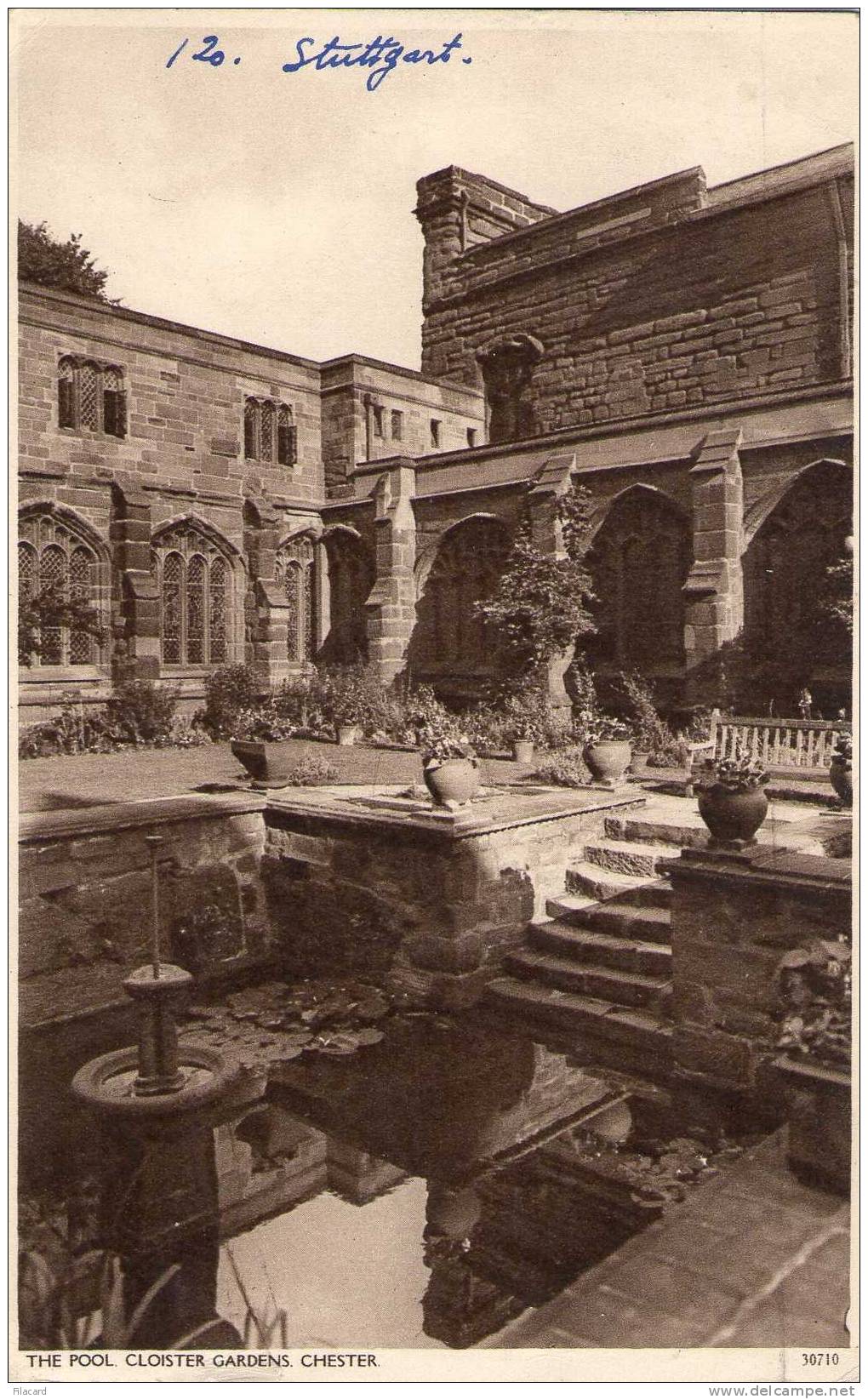 14065    Regno  Unito,  Chester,  The Pool  Cloister  Gardens,  VG  1939 - Chester