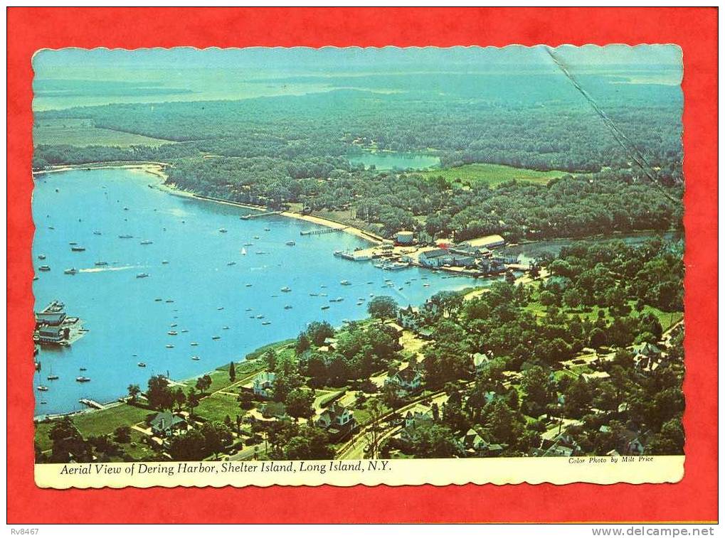 * Aerial View Of Dering Harbor,Shelter Island,Long Island-1974(voir Le Timbre) - Long Island