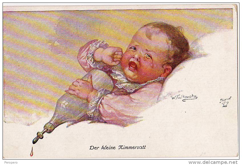 AK FIALKOWSKA WALLY KINDER  No.1145. OLD POSTCARD - Fialkowska, Wally