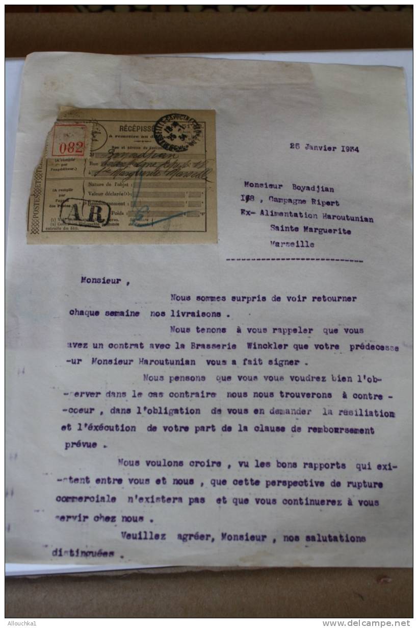 ARMENIA DOCUMENT POSTAL N°517 AVIS RECEPTION LETTRE Recommandé TELEGRAMME ROSE+TIMBRE SEUL PAIX 75CT+RECEPISSé+COURRIER - Télégraphes Et Téléphones