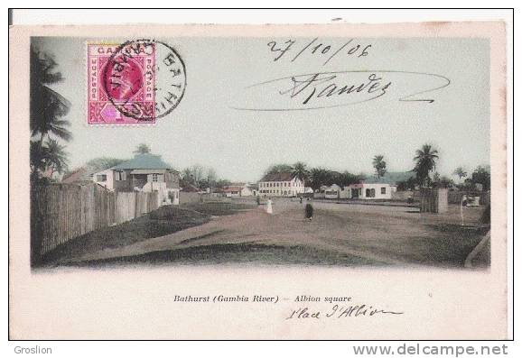 BUTHURST (GAMBIA RIVER) ALBION SQUARE  1906 - Gambie