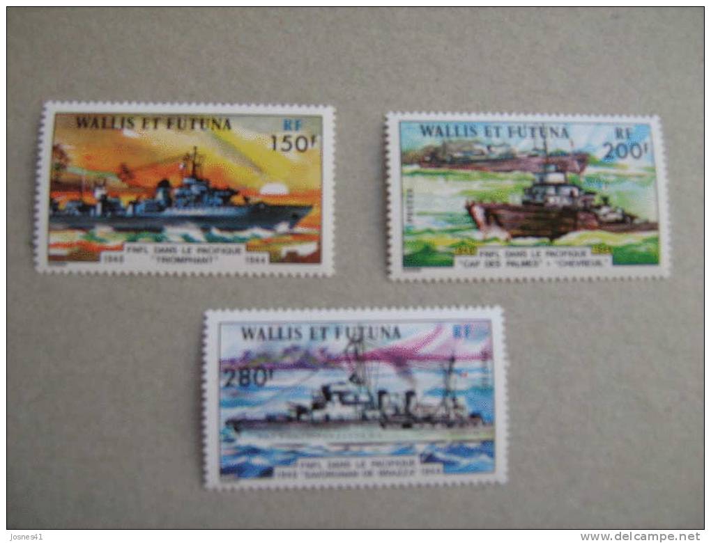 WALLIS ET FUTUNA   P 210/212  * *   FORCES NAVALES FRANCAISES LIBRES - Unused Stamps