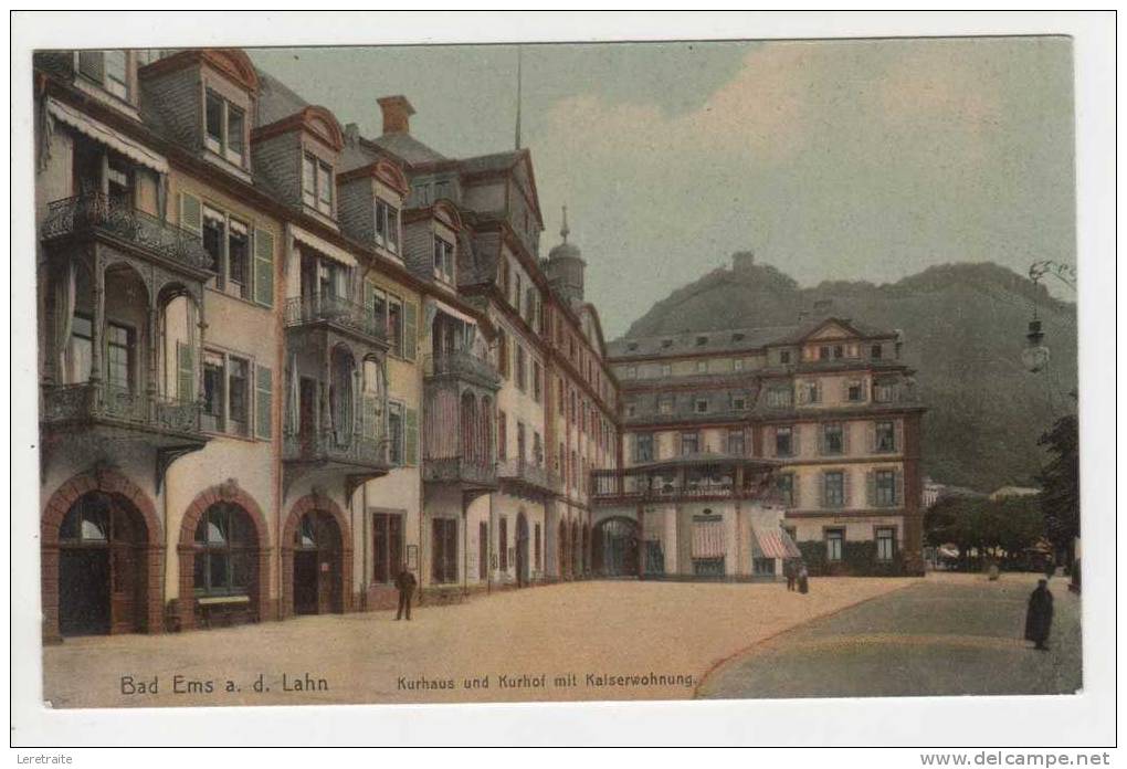 Bad Ems A.d.Lahn.- Kurhaus Und Kurhof Mit Kaiserwohnung. - Bad Ems