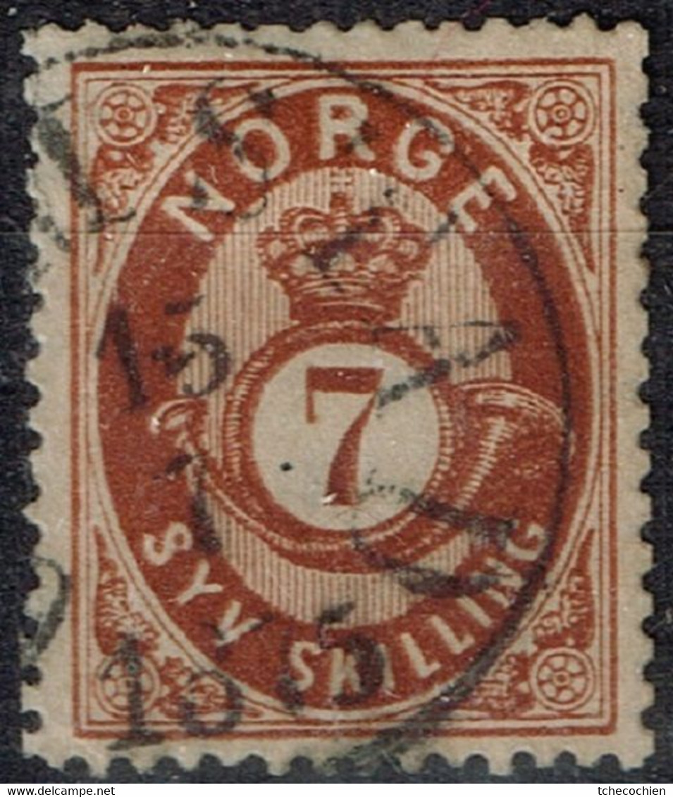 Norvège - 1871-75 - Y&T N° 21, Oblitéré - Oblitérés