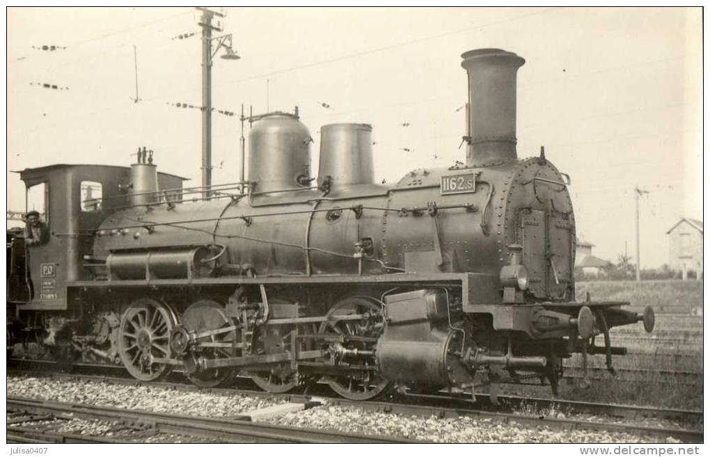 LOCOMOTIVE A VAPEUR Carte Photo Loco Marchandises Cdf Du PO - Zubehör