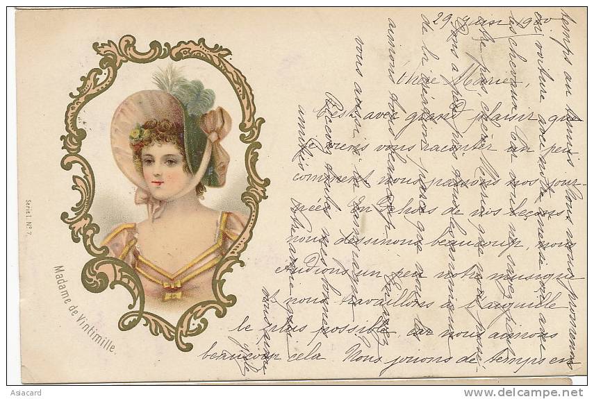 Madame De Vintimille Ventimiglia Postally Used 1900 - Altri & Non Classificati