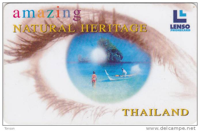 Thailand, 057, Amazing Natural Heritage, Pp Island,Kra Bee,  2 Scans. - Thaïland