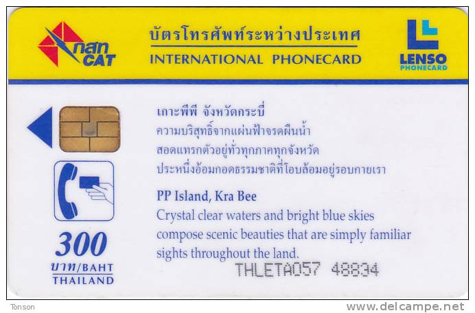 Thailand, 057, Amazing Natural Heritage, Pp Island,Kra Bee,  2 Scans. - Thaïland