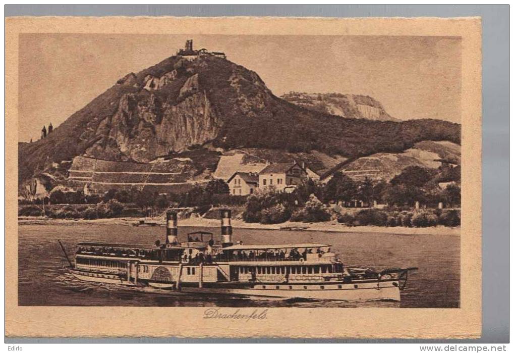 DRACHENFELS -  Bateau à Vapeur Et à Aube - écrite TTB - Drachenfels