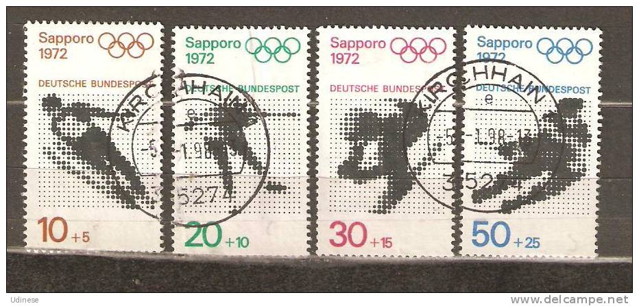 GERMANY 1971 - OLYMPIC GAMES  - CPL. SET - USED OBLITERE GESTEMPELT USADO - Winter 1972: Sapporo