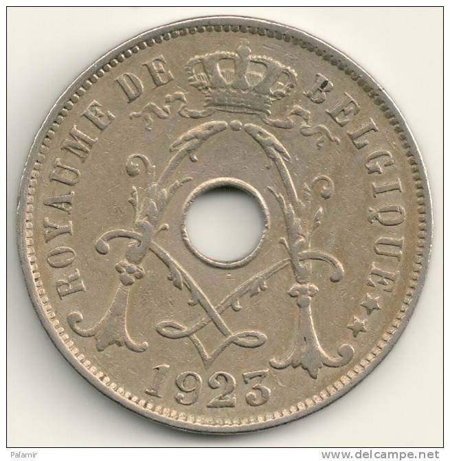 Belgium Belgique Belgie Belgio 25 Cents FR  KM#68.1 1923 - 25 Cents