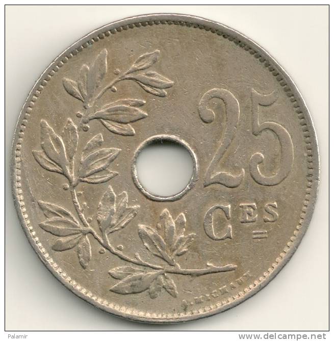 Belgium Belgique Belgie Belgio 25 Cents FR  KM#68.1 1923 - 25 Cents
