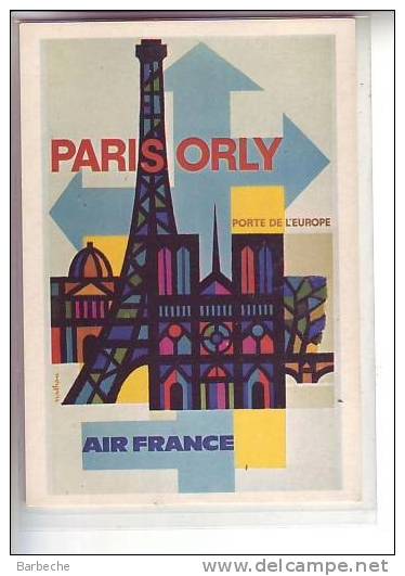 PARIS ORLY PORTE DE L' EUROPE AIR FRANCE - Publicidad