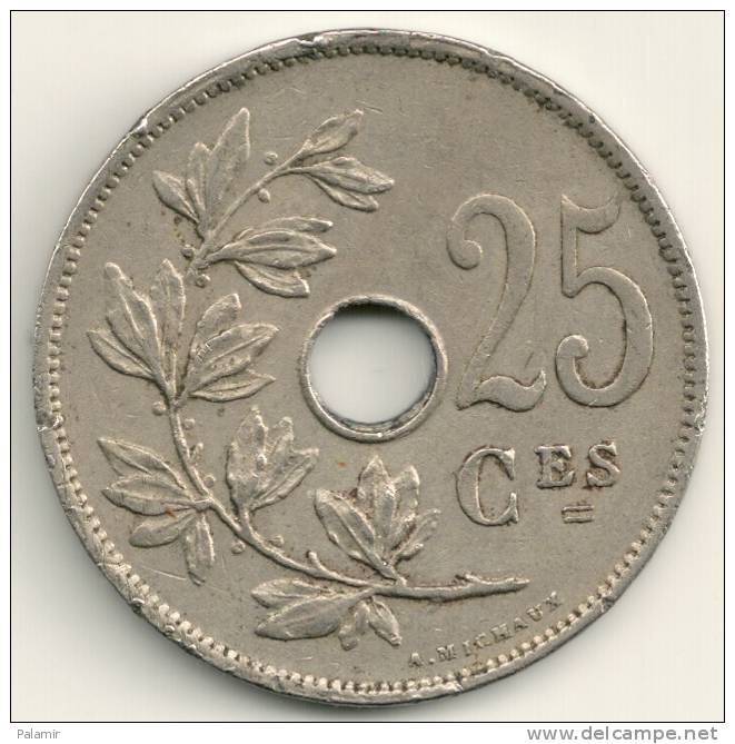 Belgium Belgique Belgie Belgio 25 Cents FR  KM#68.1 1929 - 25 Cent